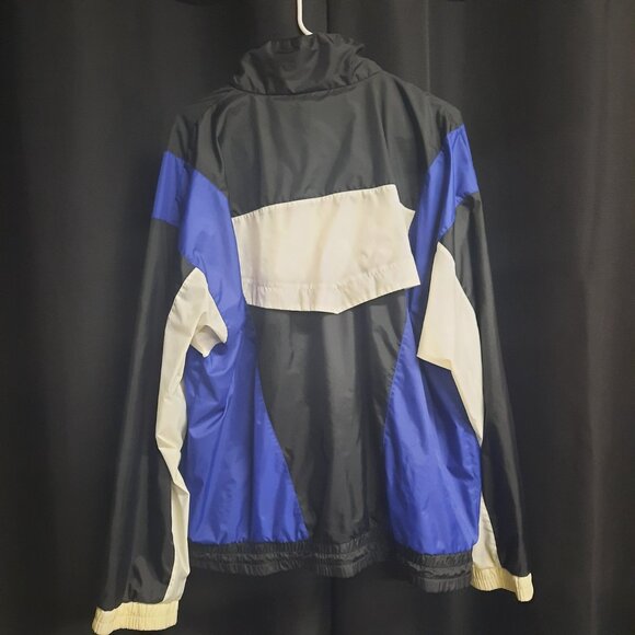 Vintage 90s JCPenney USA Olympics Windbreaker Jacket Adult Size Large Nylon Blue - Picture 3 of 8